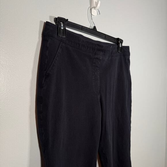 Spanx On the Go Kick Flare Navy Twill Compression Work Trouser XL Crop Pant - Picture 5 of 7